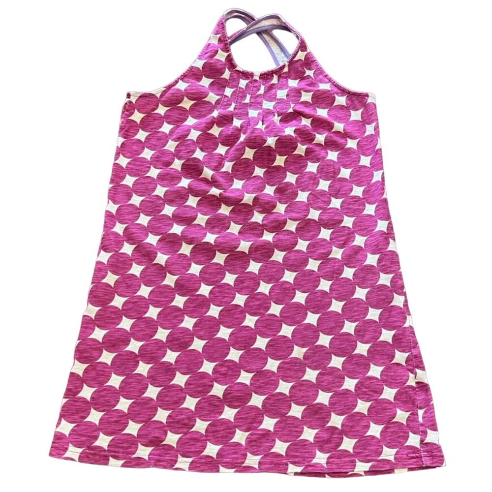 Morgan & Milo girls pink polka dot dress 10